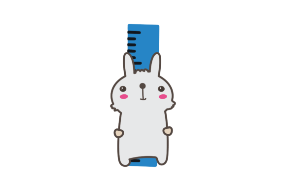 Back to School Bunny Measuring Height – A Digital Graphic for Lasting Memories