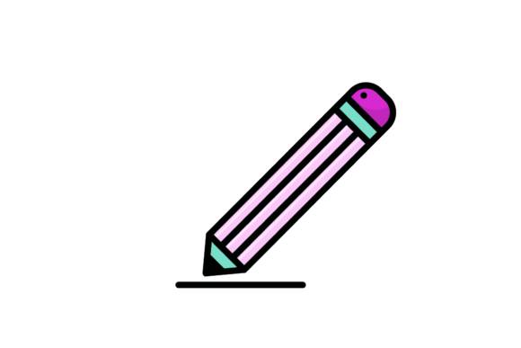 Back to School Pencil Flat Icon Art: Essential Digital Assets for Modern Design