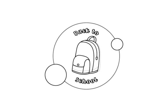 Backpack Line Style Vector for Design