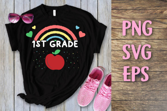 First Grade Back to School SVG for T-Shirt Designs