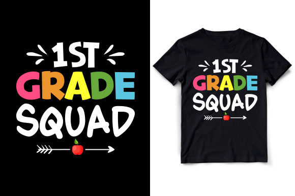 First Grade Squad: The Ultimate Funny Back-to-School Design for Little Learners