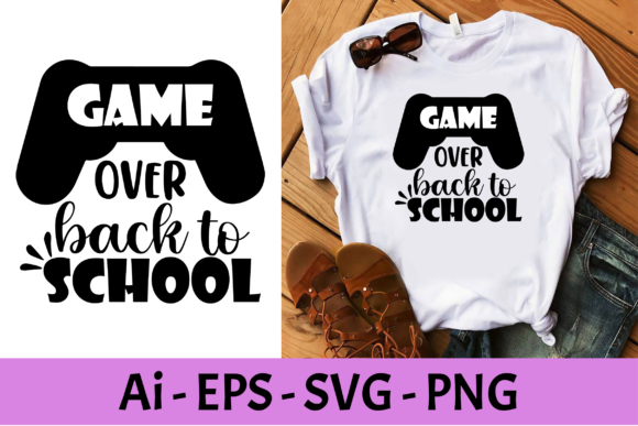 Game Over Back to School T-Shirt: Creative Design for Everyone